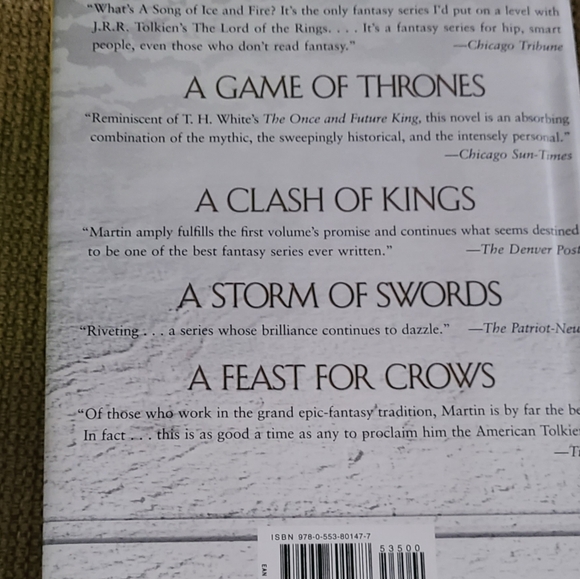 Song of Ice and Fire: A Dance With Dragons by George R. R. Martin Hardcover - Picture 2 of 4